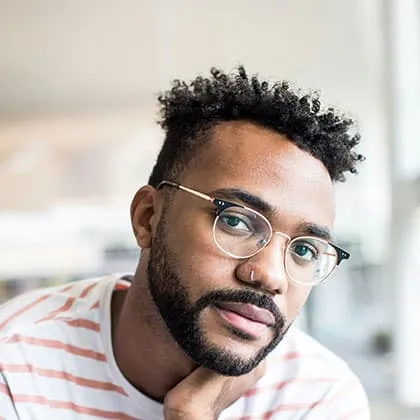 Happy customer reviewing residential interior design services by Gouthami Interiors